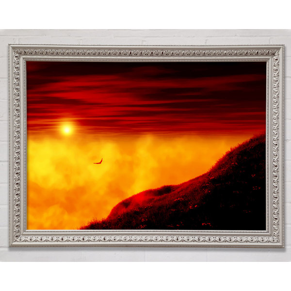 Bright Star Roter Himmel Ber Den Wolken Druck Wayfair De